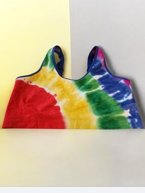 Cacique Multicolor Tie-Dye Scoop Bralette